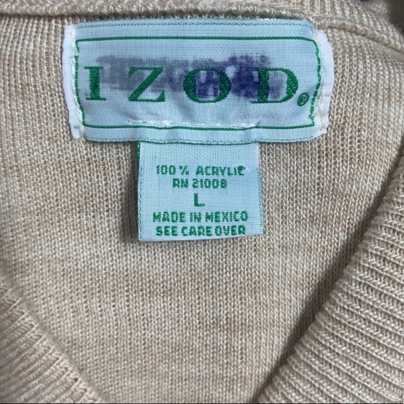Vintage V-neck Izod Sweater - Picture 3 of 4